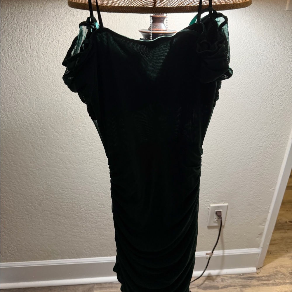 Windsor Strapless Dark Green Dress